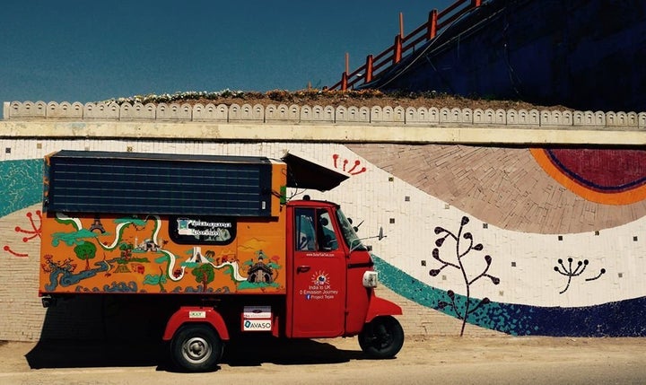 Rabelli's solar tuk-tuk in Iran.