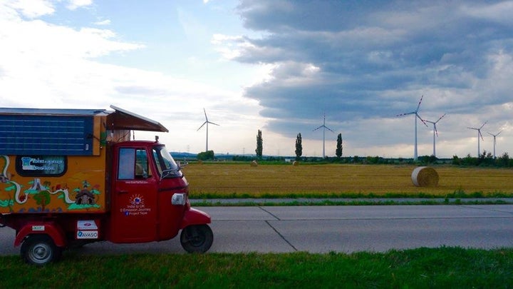 Rabelli's solar tuk-tuk in Austria.