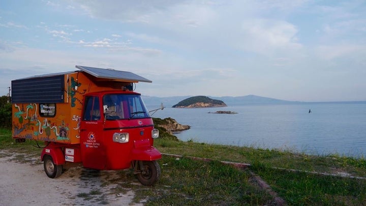 Rabelli's solar tuk-tuk in Greece.