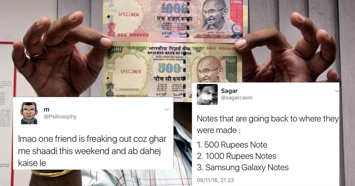 Funny R 1000 Note These Hilarious Jokes On ₹500 And ₹1,000 Notes Will Calm You Down In ...