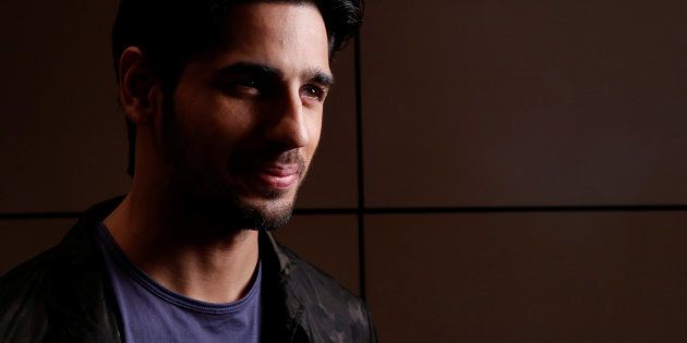 Bollywood film star Sidharth Malhotra poses for a portrait while promoting the film