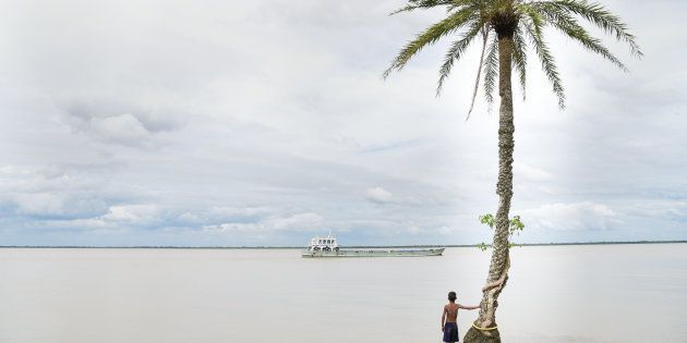 Ghoramara island, 150 km south of Kolkata, has lost 50 percent of its terrain to the rising seas as a result of climate change.