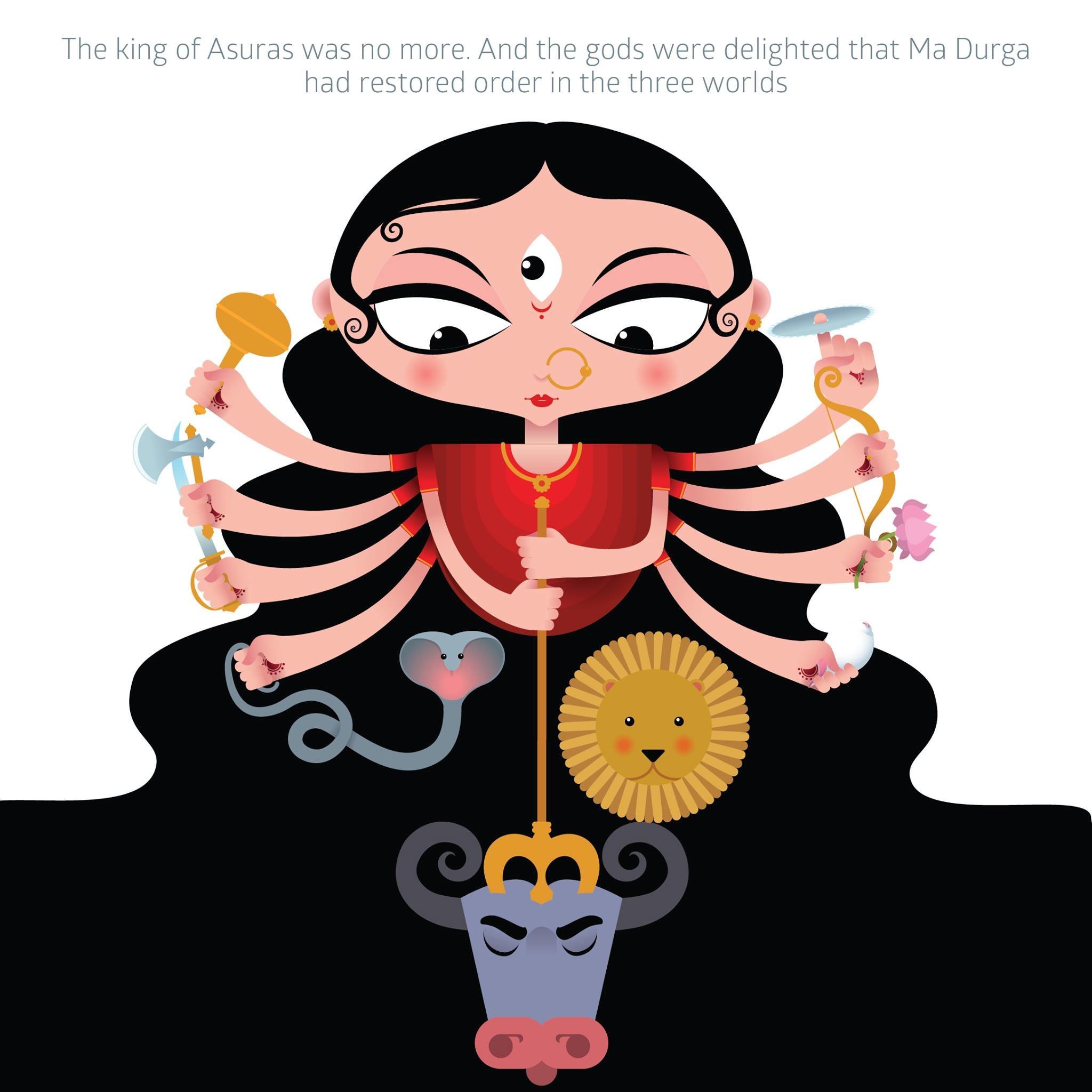How to Draw Durga Devi Face (Hinduism) Step by Step |  DrawingTutorials101.com