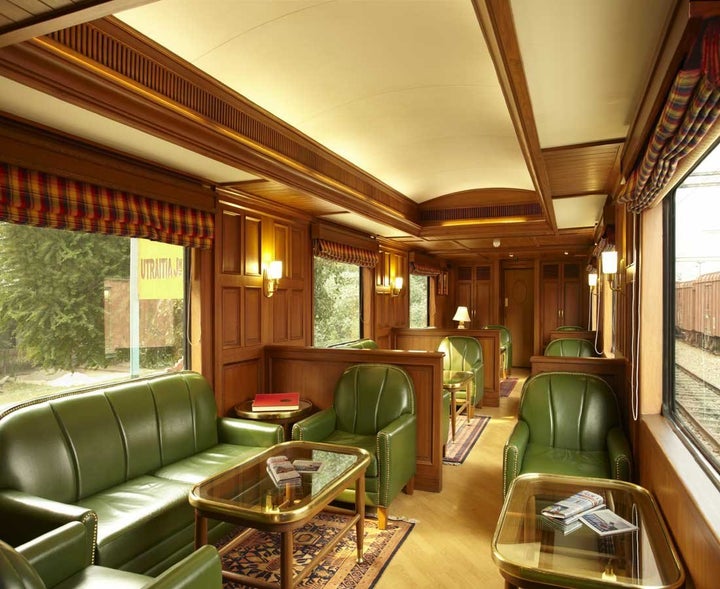 The train has two bars, the Rajah Club and Safari Bar.