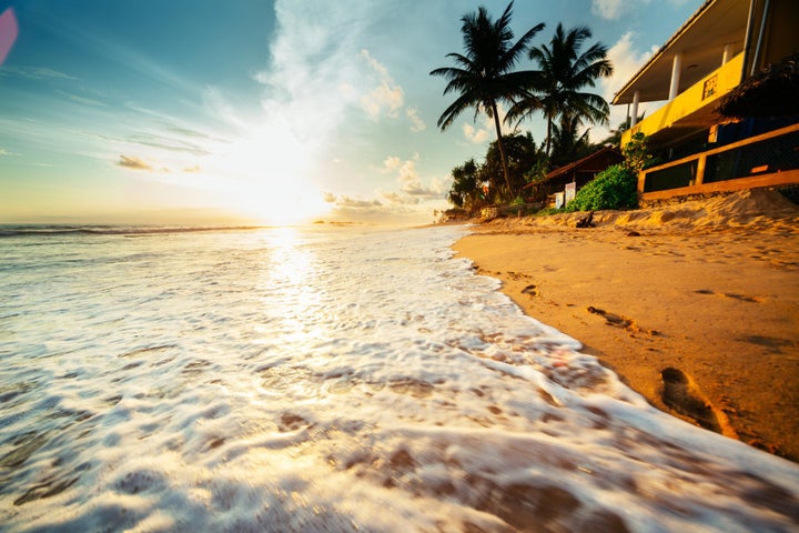 Sunset over Indian ocean. Shot taken in Hikkaduwa, Sri Lanka. Camera: Canon 5d mk III