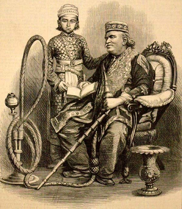 "The Maharajah of Benares," from the Illustrated London News, 1876