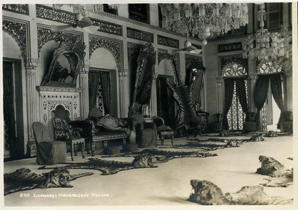 "Benares, Maharaja's Palace," a professional photo, 1930's.