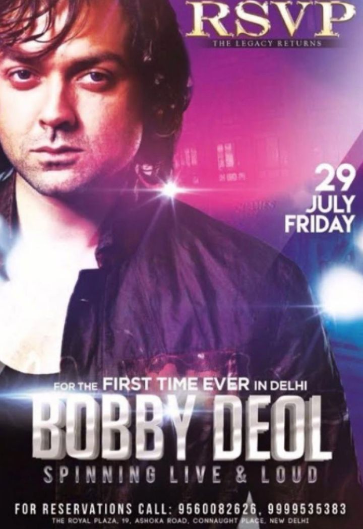 A promotional poster of Bobby's gig that took place in Delhi in July last year.