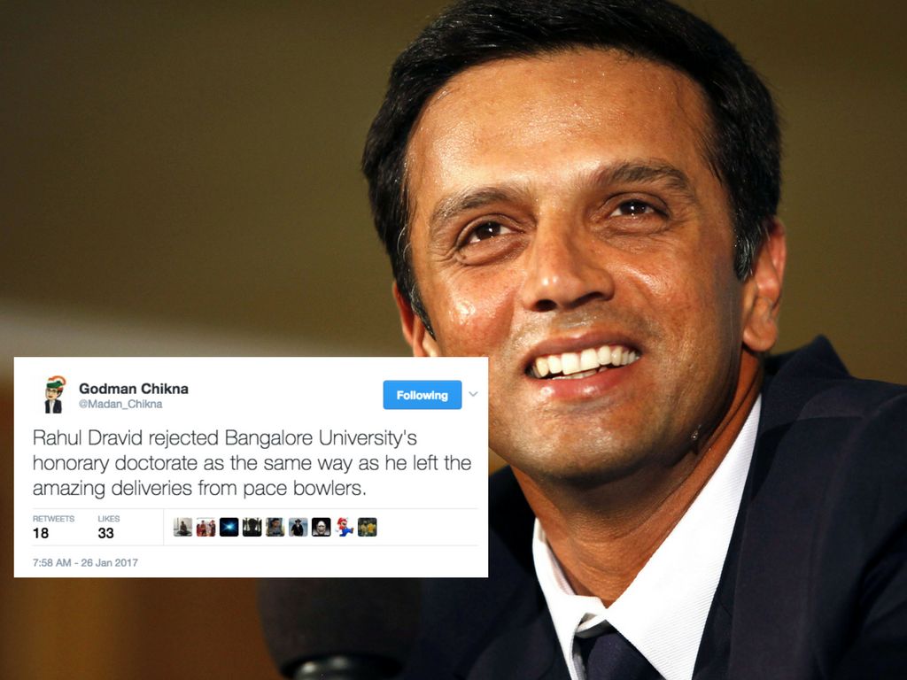 Internet Can't Stop Hailing Rahul Dravid After He Turns Down An ...