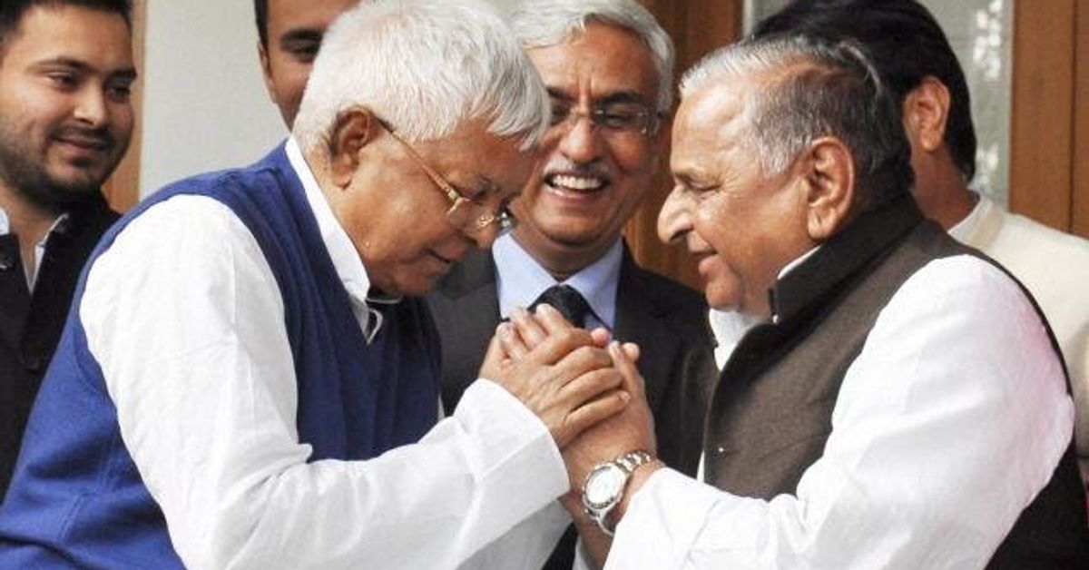 Lalu Prasad Yadav Plays Peacemaker Between SP's Feuding Father And Son ...