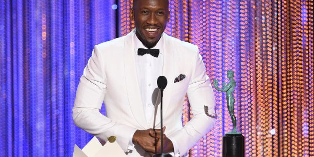 Actor Mahershala Ali accepts Outstanding Performance by a Male Actor in a Supporting Role for 'Moonlight' onstage during The 23rd Annual Screen Actors Guild Awards at The Shrine Auditorium on January 29, 2017 in Los Angeles, California.