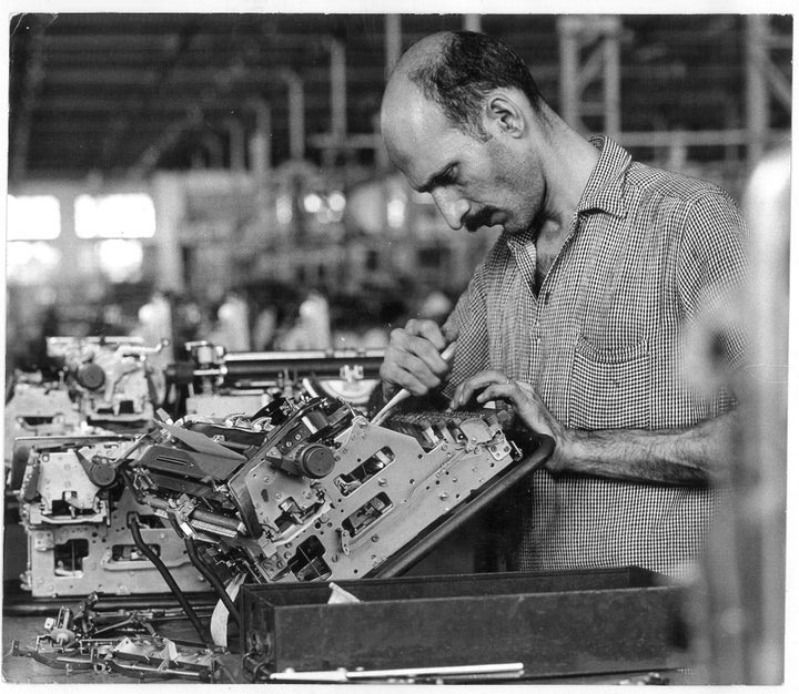 The Godrej Typewriter Plant in Vikhroli, Mumbai in the 1970s.