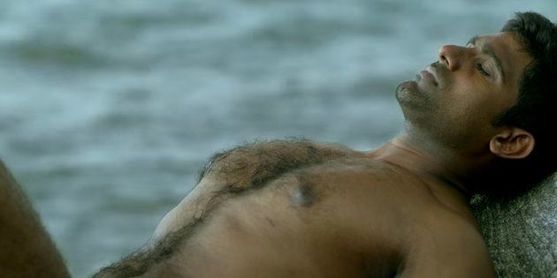 A still from the teaser of the Malayalam film 'Ka Bodyscapes'.