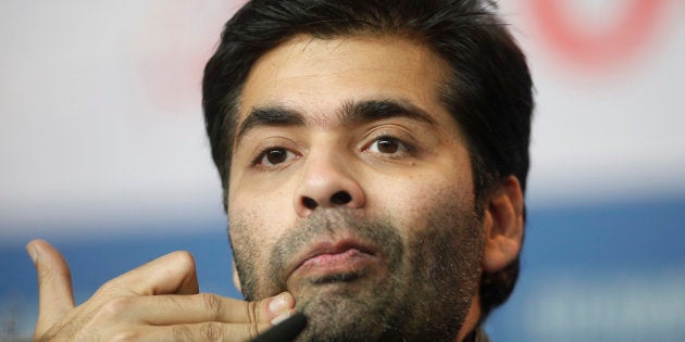 Director Karan Johar attends a news conference to promote his movie