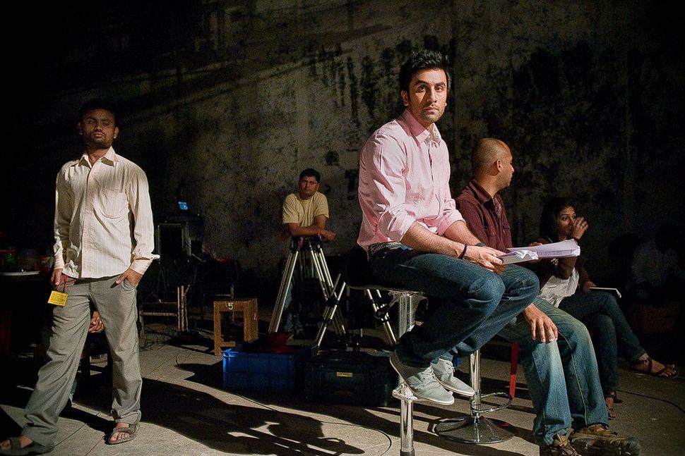 Ranbir Kapoor during a commercial shoot at YRF studios in Andheri.
