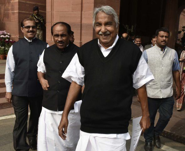 Kerala Chief Minister Oommen Chandy during the winter session of Parliament, on December 11, 2015 in New Delhi, India.