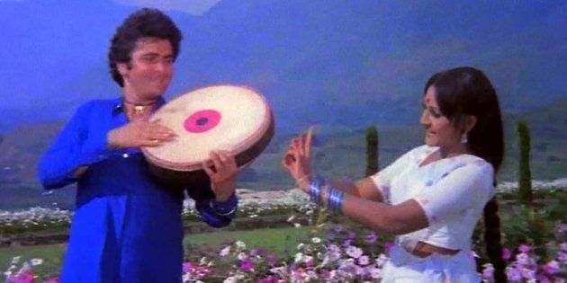 A still from the film 'Sargam', starring Rishi Kapoor and Jaya Prada; directed by Kasinadhuni Viswanath.