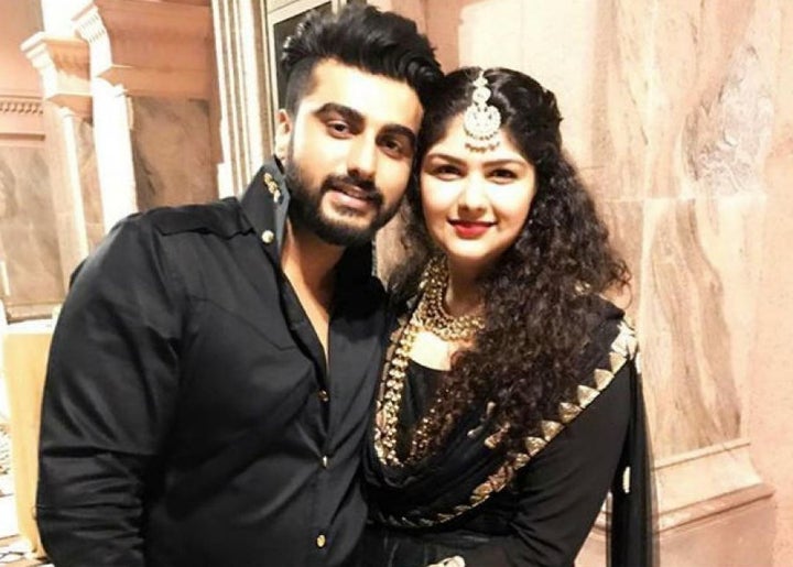 Arjun with his sister, Anshula.