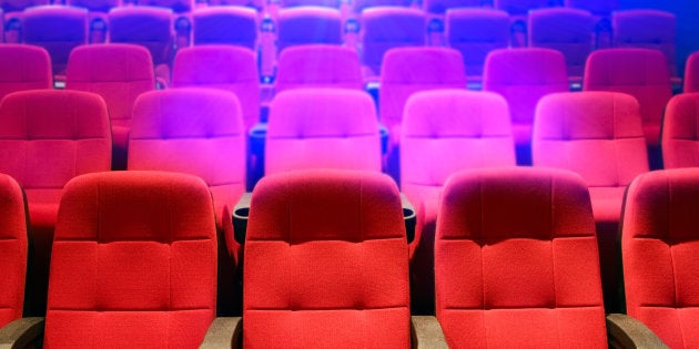 Rows of theater seats