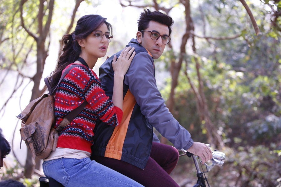 Katrina Kaif and Ranbir Kapoor in a still from 'Jagga Jasoos.'