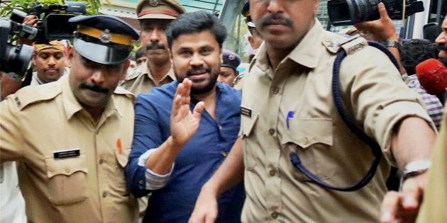 Malayalam actor Dileep, who was arrested in connection with the abduction and assault case of a South Indian actress, being produced before the Magistrate court which sent him to 14 days judicial custody.