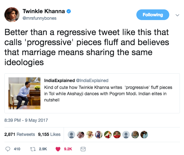 Akshay Kumar Spoke About How He And Wife Twinkle Khanna Deal With Clashing  Political Views