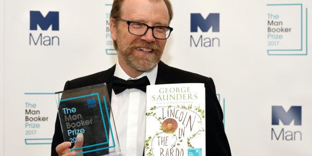 George Saunders, author of 'Lincoln in the Bardo', after winning the Man Booker Prize for Fiction 2017 in London, October 17, 2017.