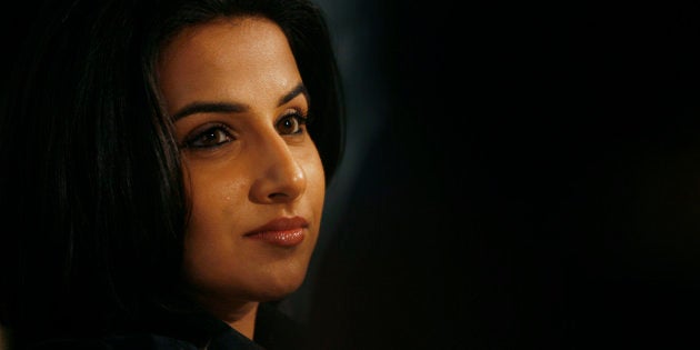 Bollywood actress Vidya Balan attends a promotional event for Japanese electronic company Toshiba in Mumbai April 15, 2008. Toshiba announced Balan as their brand ambassador in India. REUTERS/Arko Datta (INDIA)