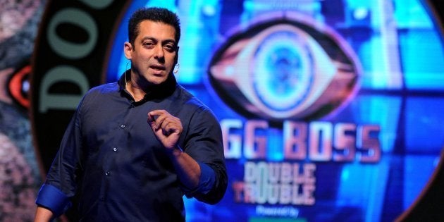 Salman Khan on the Bigg Boss set in 2015.