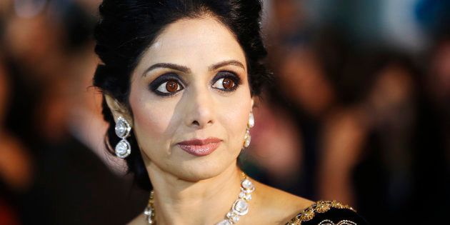 Actress Sridevi Kapoor arrives for the gala presentation of