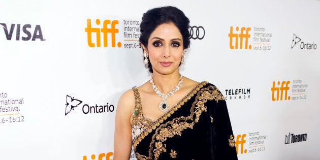 Sridevi Kapoor arrives for the gala presentation of