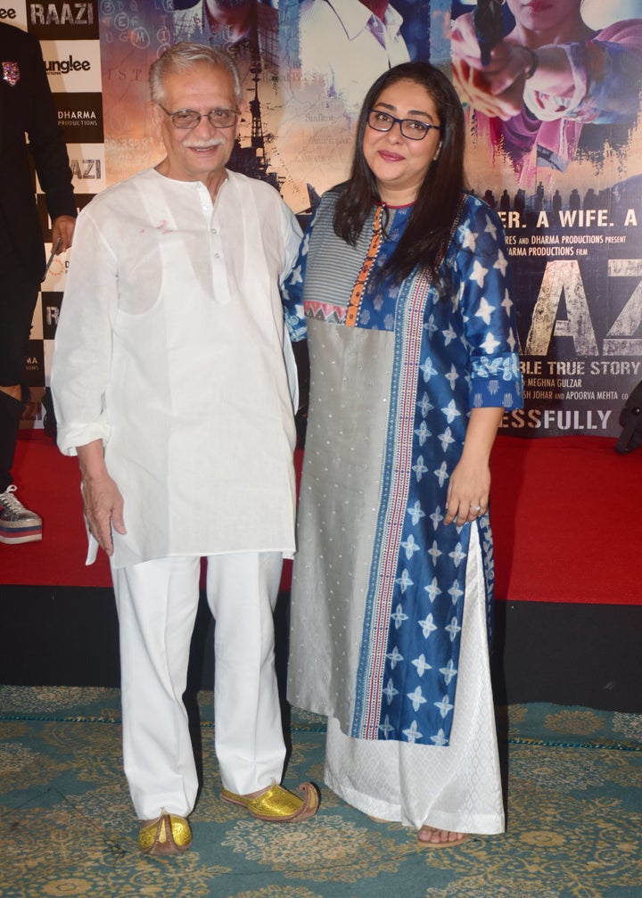 Meghna with her father, Gulzar.