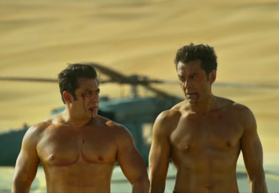 Salman Khan and Bobby Deol in a still from 'Race 3'