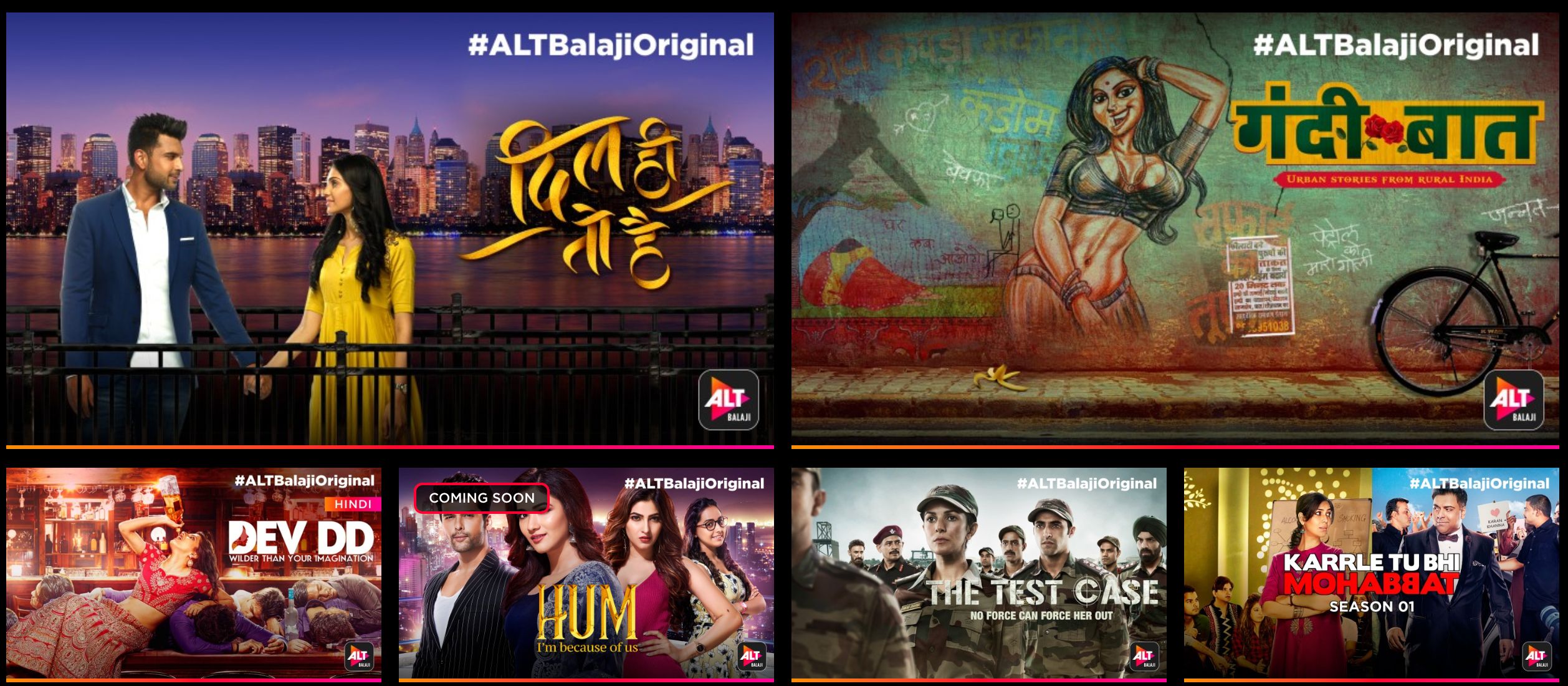 Need good-actors for upcoming 'Alt Balaji' web series