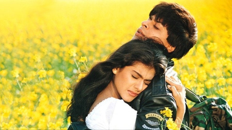 Shah Rukh Khan and Kajol in DDLJ.