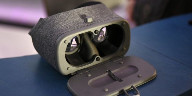 The Google Inc. Daydream View virtual reality (VR) headset