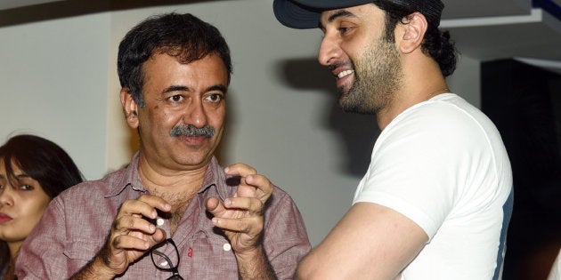 A file photo of Hirani and actor Ranbir Kapoor, who played Sanjay Dutt in the movie.