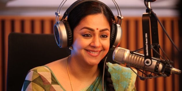 Jyothika in a still from 'Kaatrin Mozhi'.