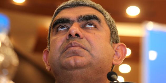 Vishal Sikka, chief executive officer of Infosys Ltd.,