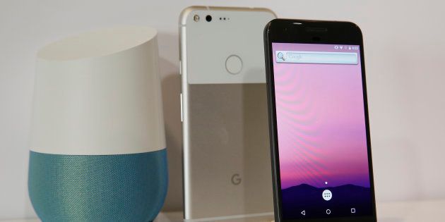 FILE - In this Oct. 4, 2016 file photo, the new Google Pixel phone