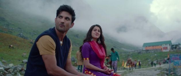 Sushant Singh Rajput and Sara Ali Khan in Kedarnath.