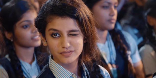 Actress Priya Prakash Varrier in the song 'Manikya Malaraya Poovi' from the film 'Oru Adaar Love'.