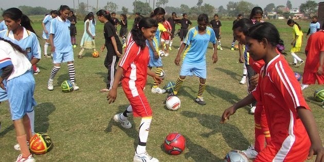 Village girls in Bihar have started playing football to fight against child marriage.