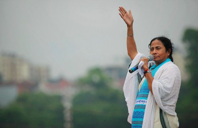 The newly appointed chief minister of eastern Indian state of West Bengal and Trinamool Congress (TMC) Mamata Banerjee addresses her supporters during a rally in Kolkata July 21, 2011.