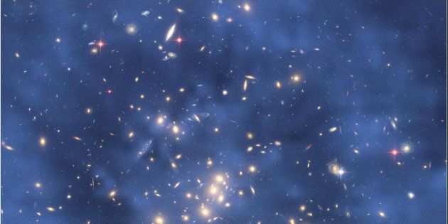 Handout image: Dark Matter Ring in Galaxy Cluster CI 0024+17.