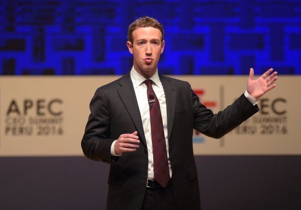 Facebook CEO and chairman Mark Zuckerberg