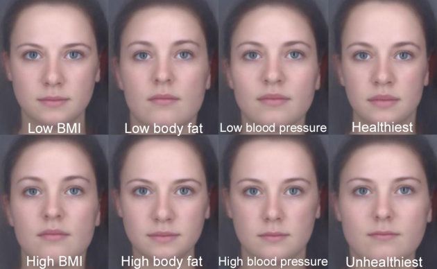 The researchers got the study participants to alter faces to make the look as "healthy" as possible -- and found the results were pretty accurate.