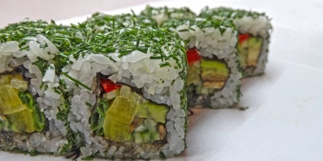 Vegetarian maki.