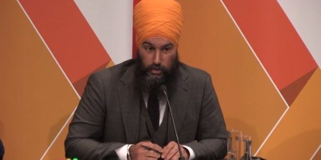 NDP leadership candidate Jagmeet Singh speaks during a debate in Saskatoon, Sask. on July 11, 2017.