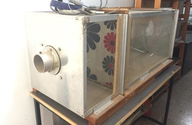 A wind tunnel used for experiments.